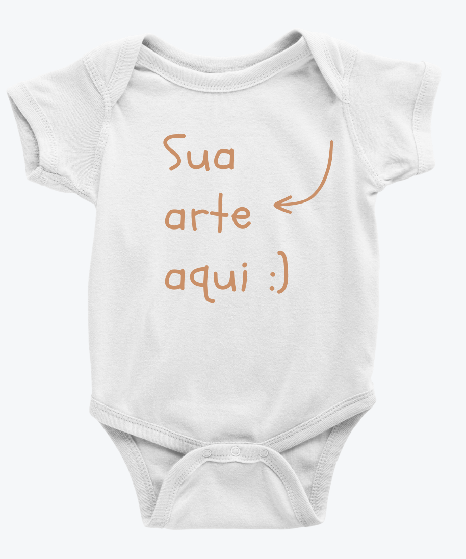 Body Infantil Personalizado 100% algodão