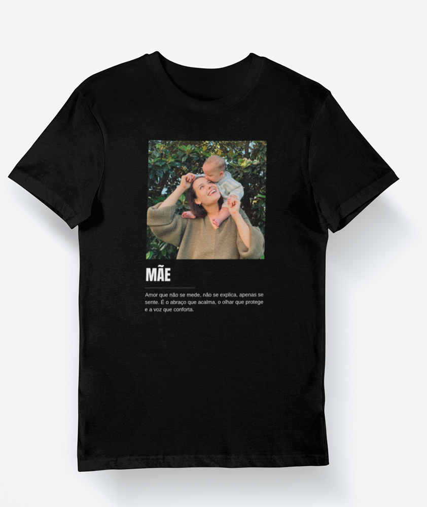 Camiseta Definição de Mãe com Foto Personalizada
