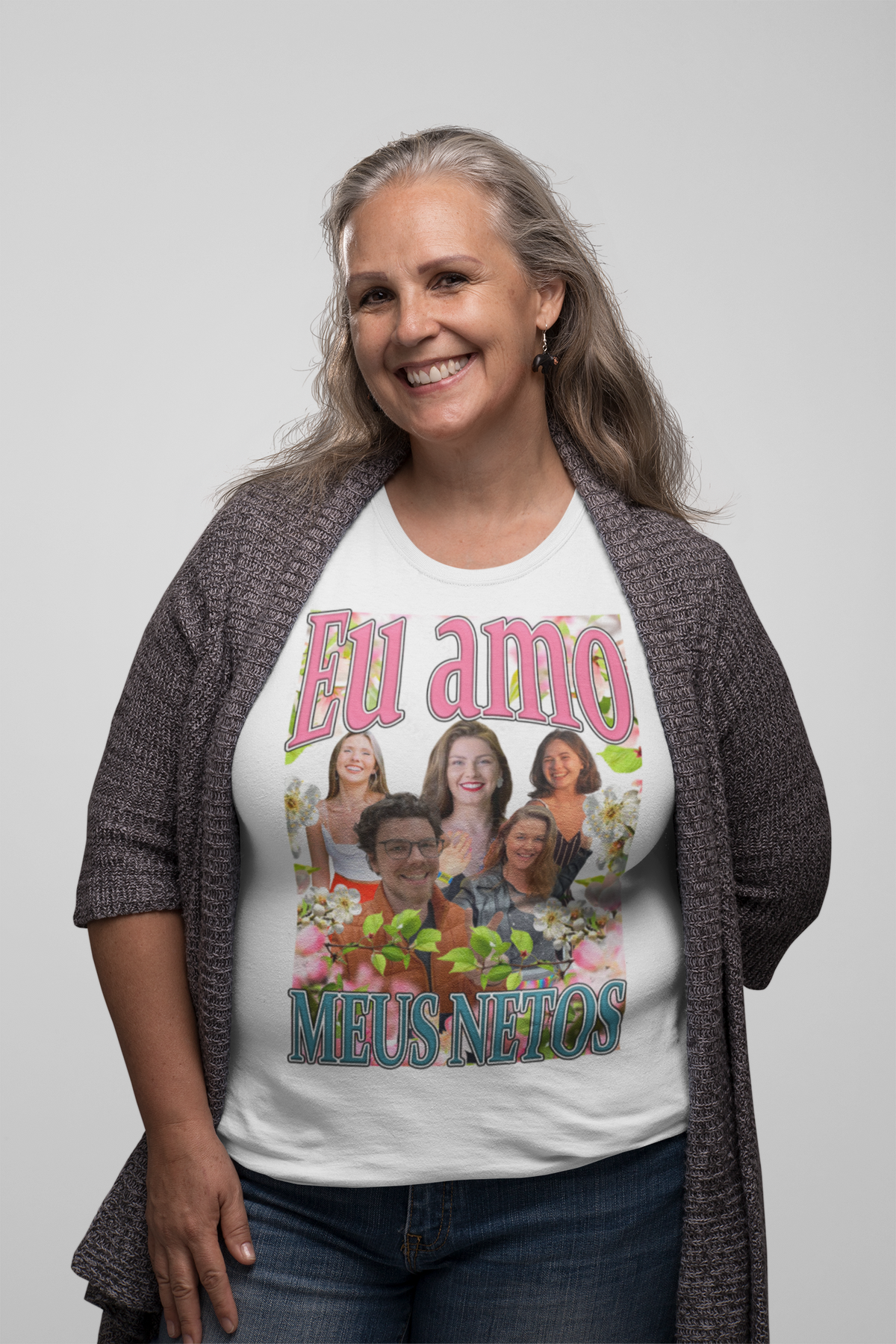 Camiseta Eu amo meus netos Personalizada