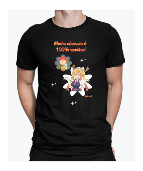 Camiseta Preta Personalizada 100% Algodão