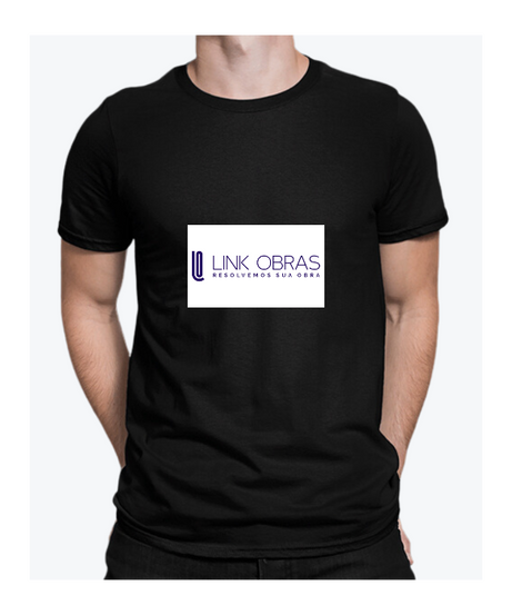 Camiseta Preta Personalizada 100% Algodão
