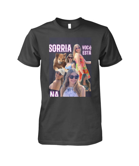 Camiseta Preta Personalizada 100% Algodão