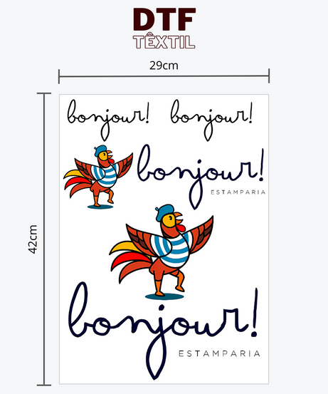 Estampa em DTF Têxtil