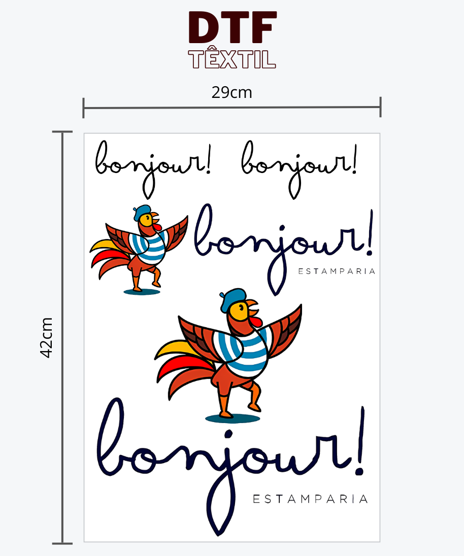 Estampa em DTF Têxtil