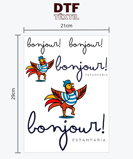 Estampa em DTF Têxtil