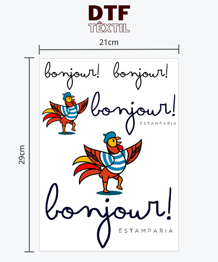 Estampa em DTF Têxtil