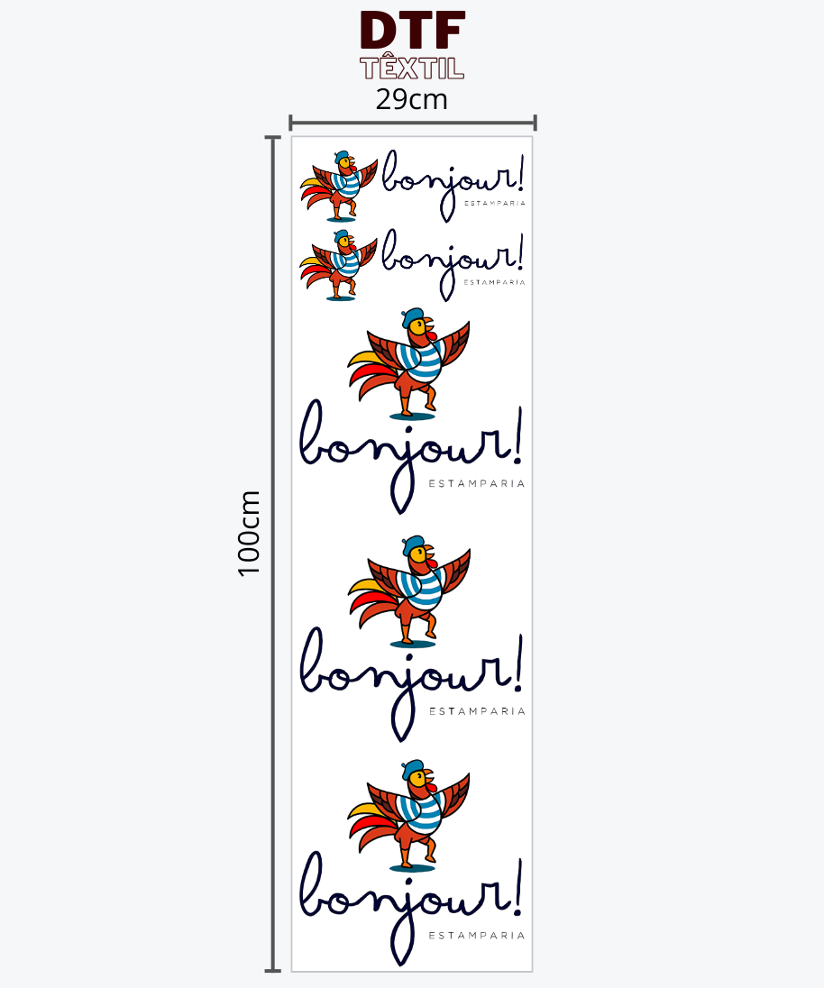 Estampa em DTF Têxtil