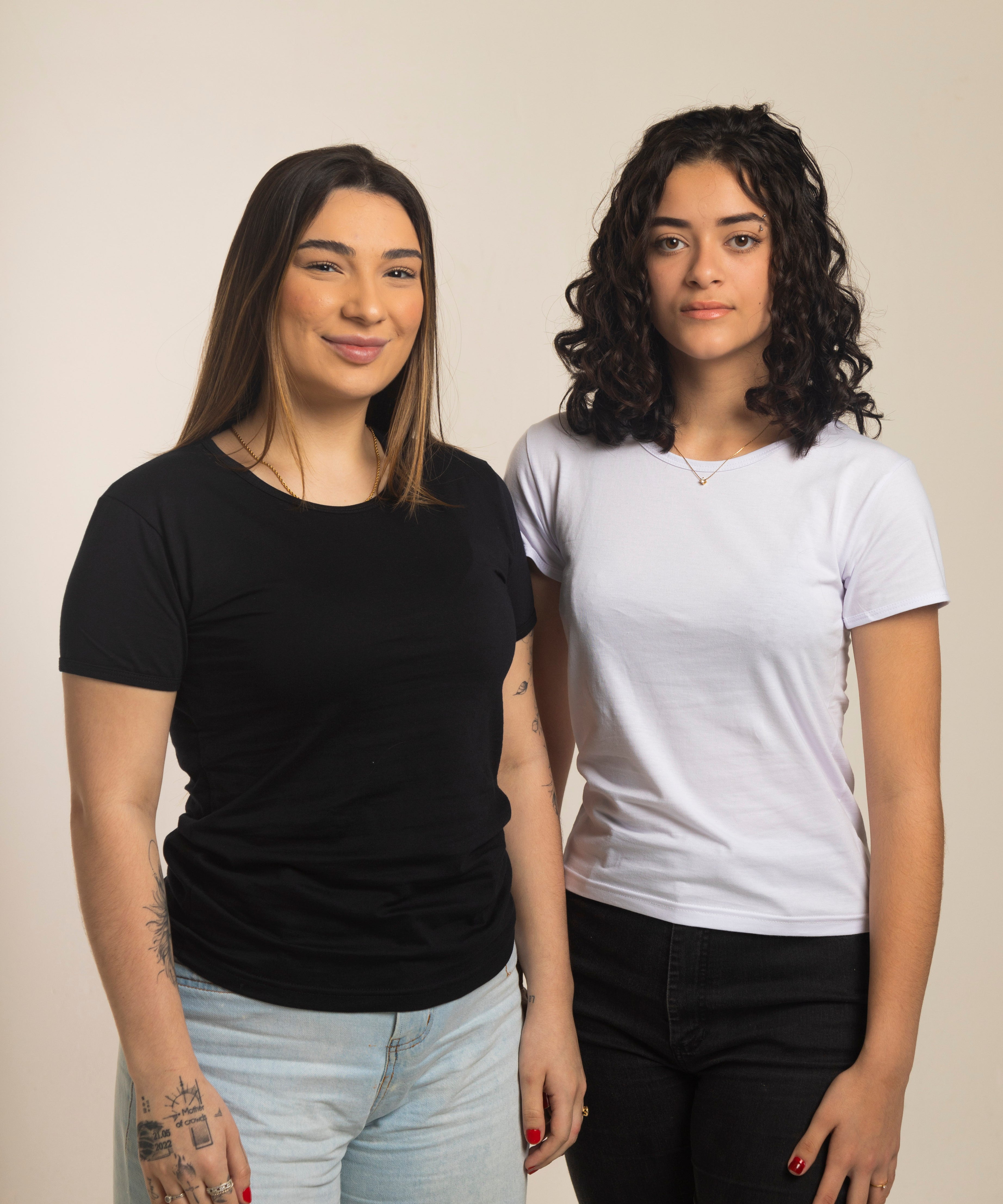 Babylook Preta Personalizada 100% Algodão