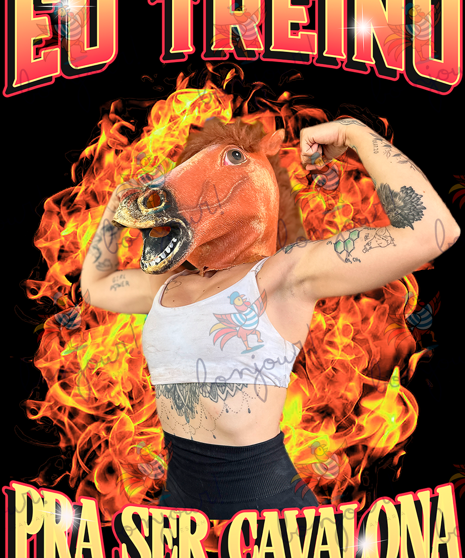 Camiseta Eu treino pra ser cavalona