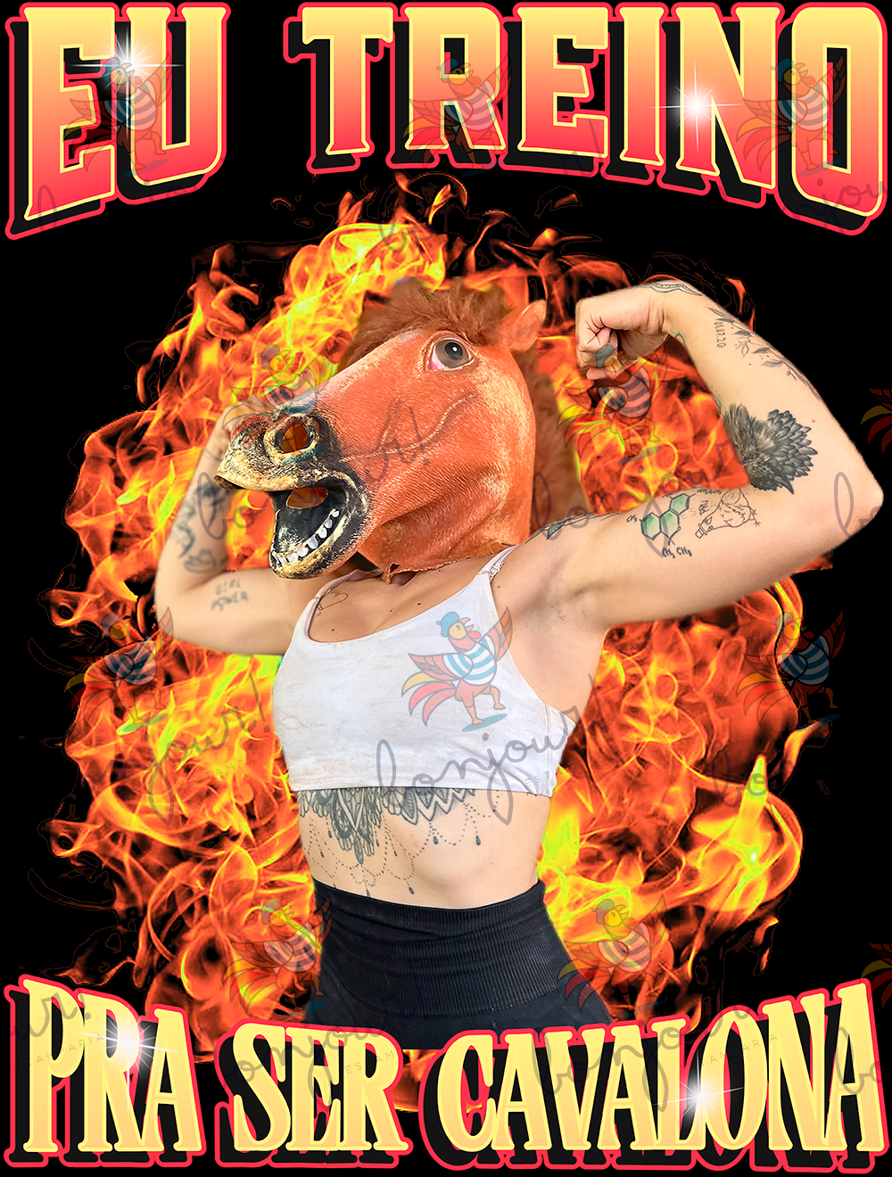 Camiseta Eu treino pra ser cavalona