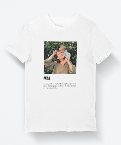 Camiseta Definição de Mãe com Foto Personalizada