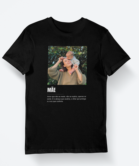 Camiseta Definição de Mãe com Foto Personalizada