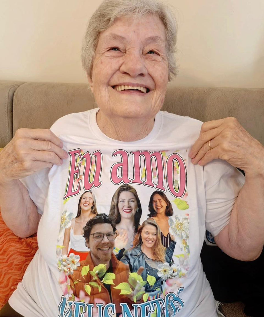 Camiseta Eu amo meus netos Personalizada