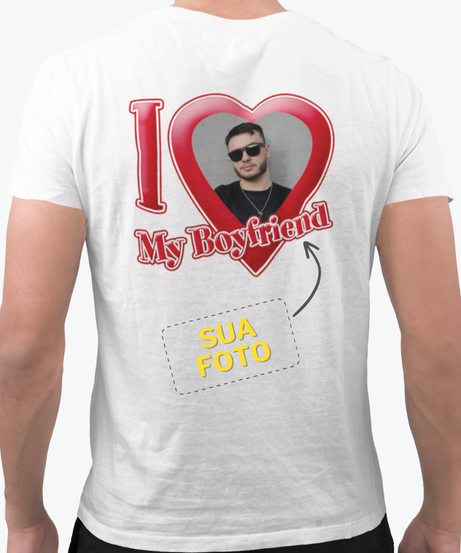 Camiseta I Love My Boyfriend Personalizada