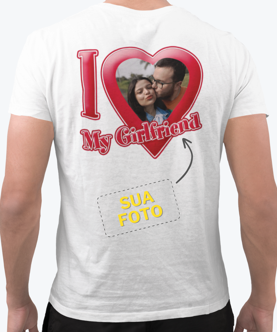 Camiseta I Love My Girlfriend Personalizada