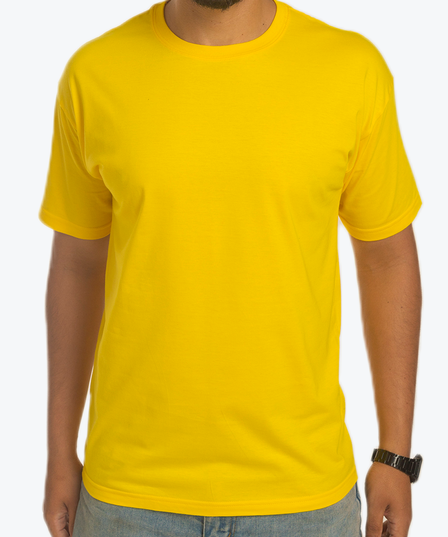 Camiseta Amarelo Canário Personalizada 100% Algodão