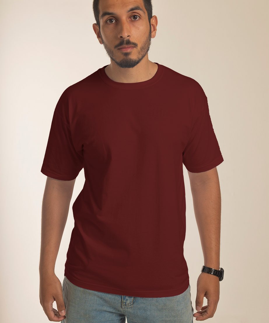 Camiseta Bordô Personalizada 100% Algodão