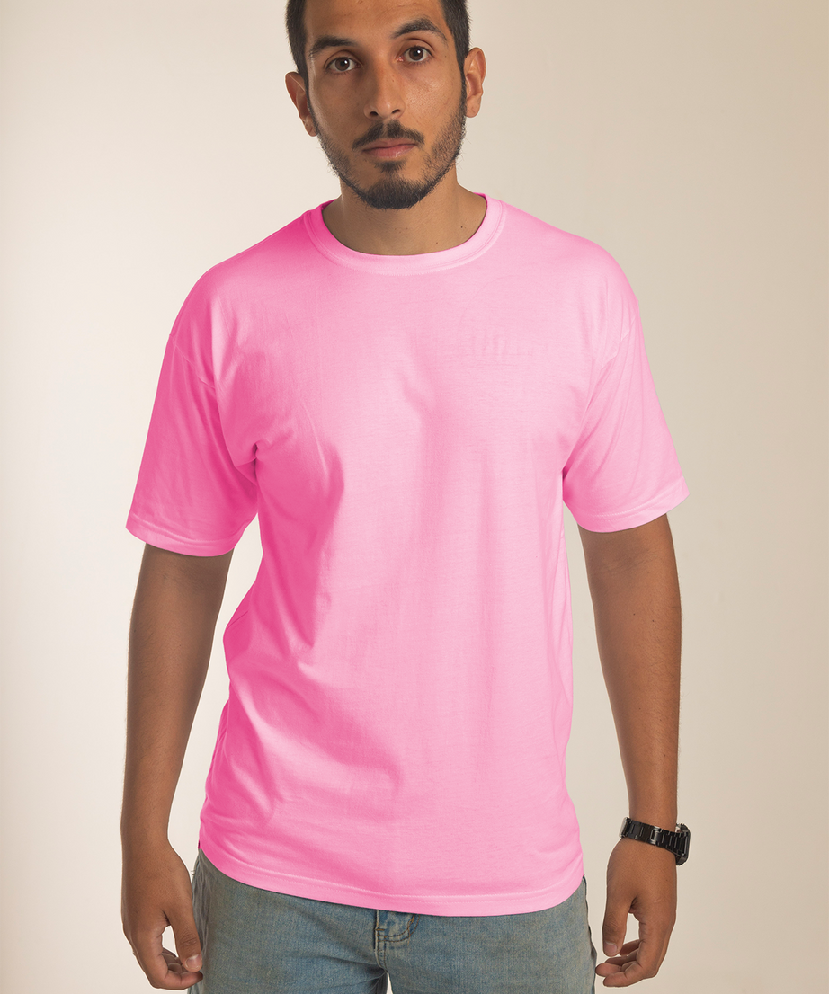 Camiseta Rosa Bebê Personalizada 100% Algodão