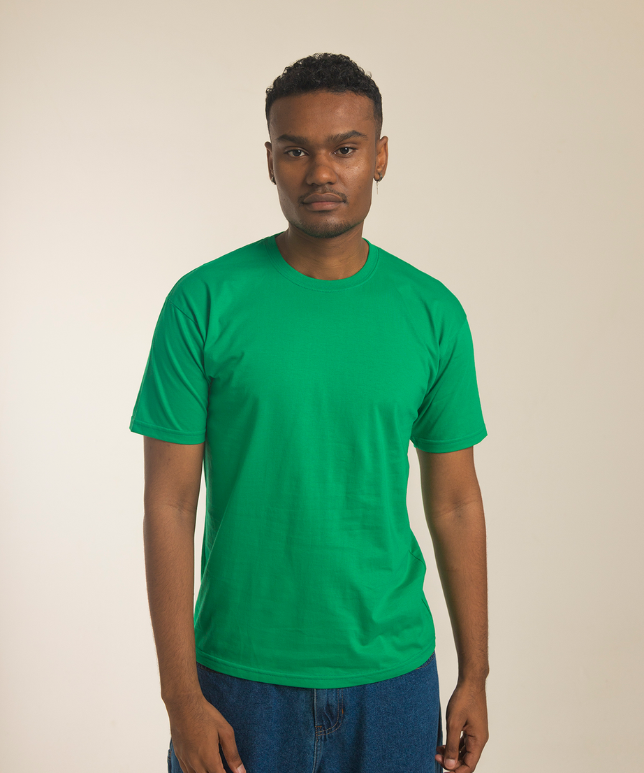 Camiseta Verde Bandeira Personalizada 100% Algodão