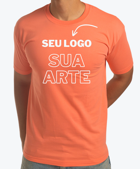 Camiseta Rosa Goiaba Personalizada 100% Algodão