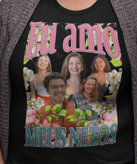 Camiseta Eu amo meus netos Personalizada