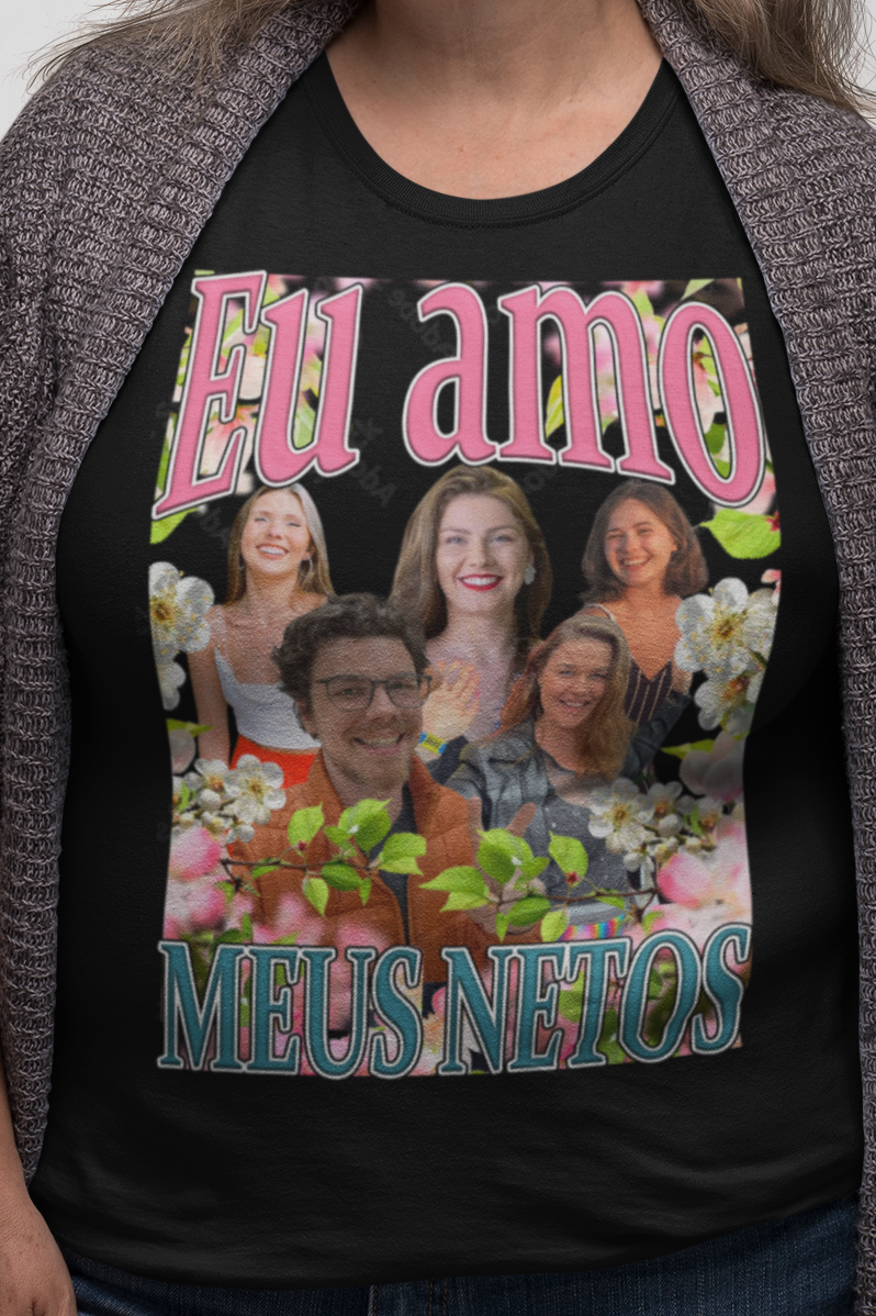 Camiseta Eu amo meus netos Personalizada