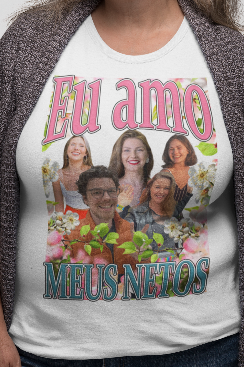 Camiseta Eu amo meus netos Personalizada