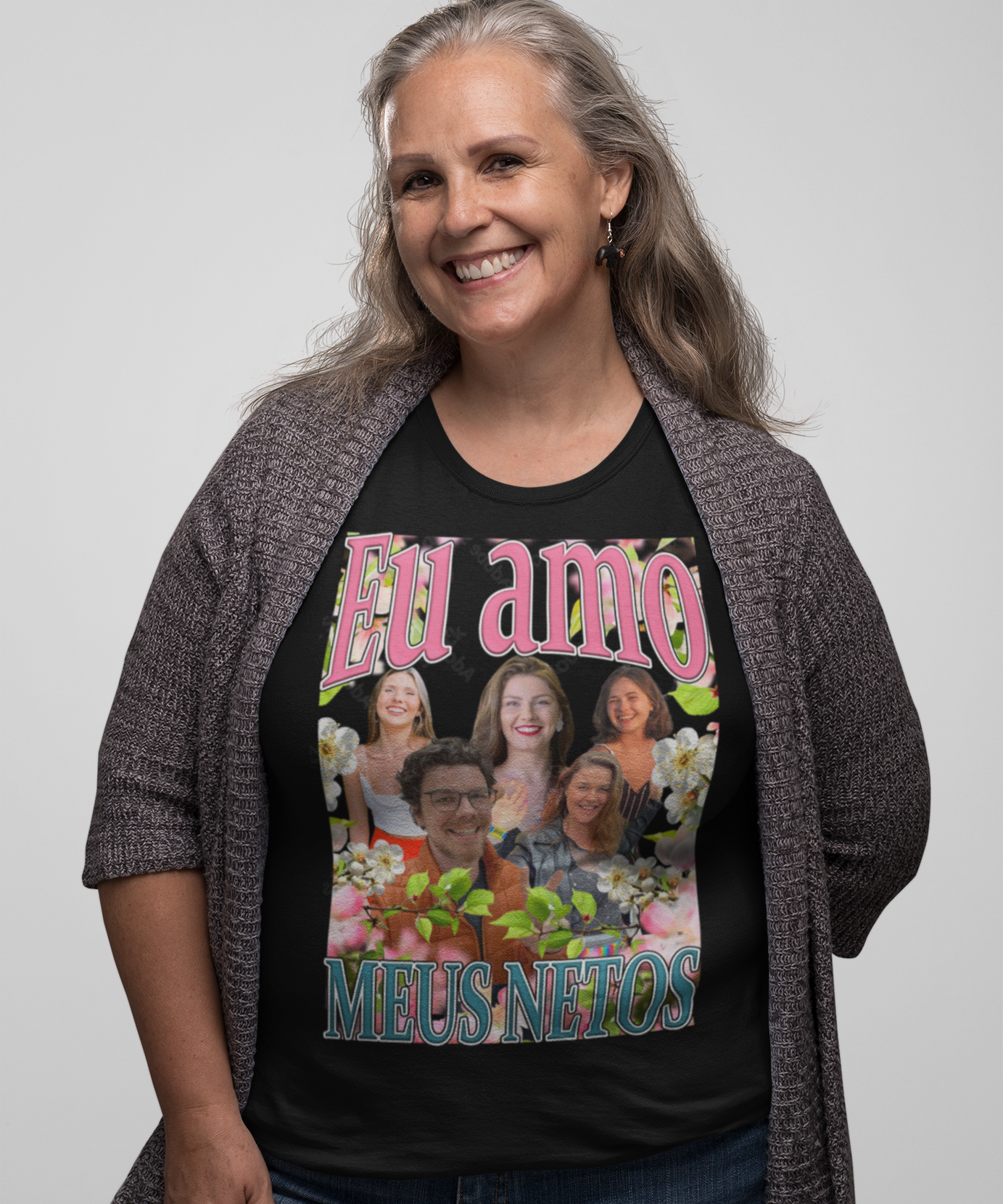 Camiseta Eu amo meus netos Personalizada