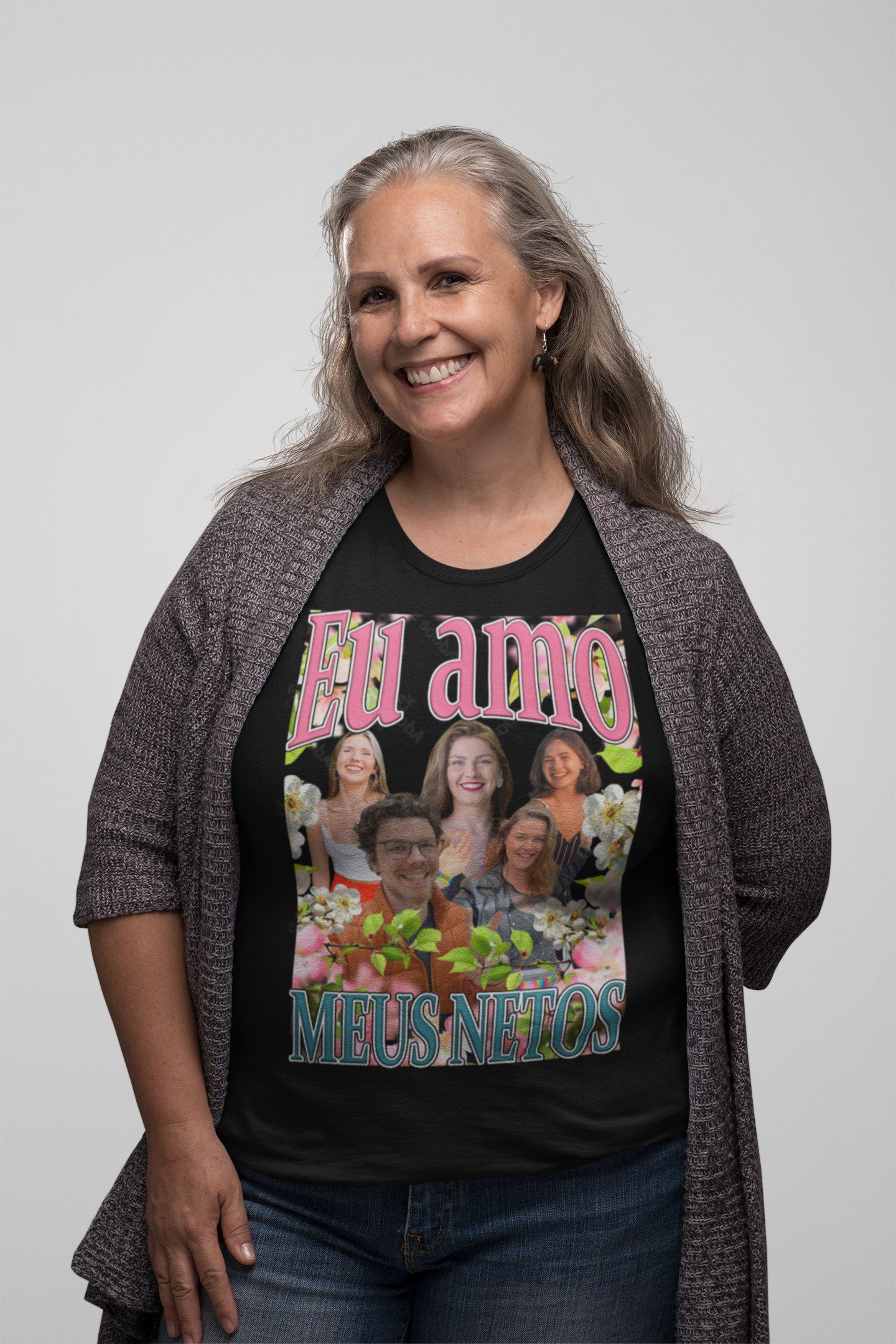 Camiseta Eu amo meus netos Personalizada