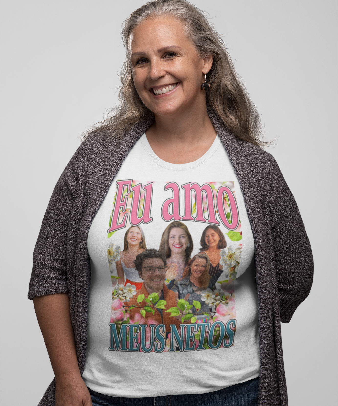 Camiseta Eu amo meus netos Personalizada