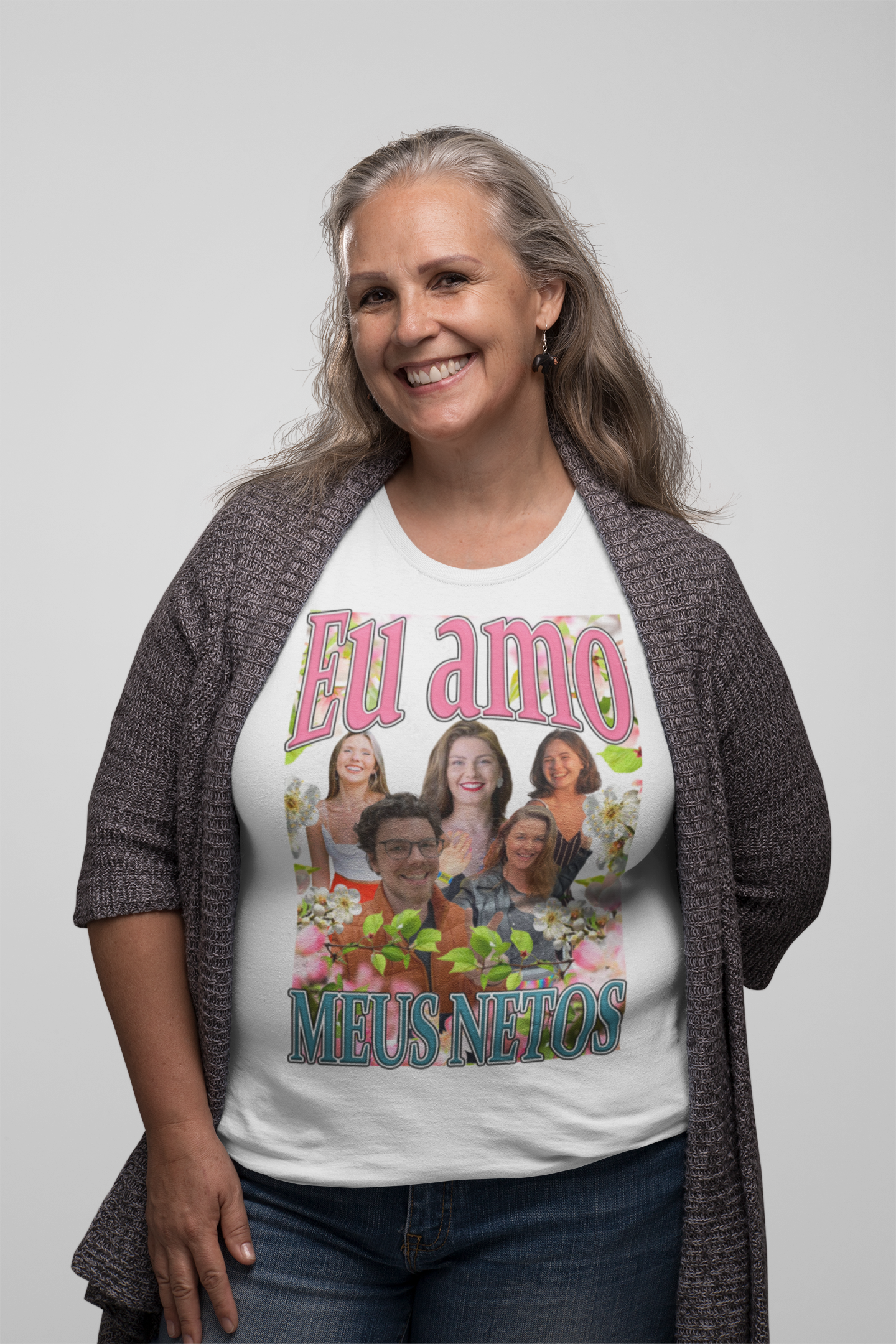 Camiseta Eu amo meus netos Personalizada