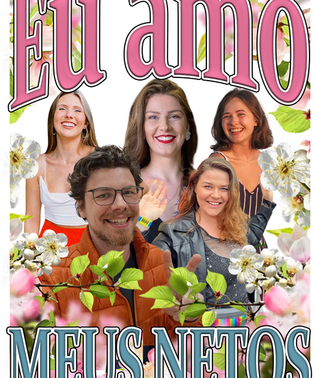 Camiseta Eu amo meus netos Personalizada