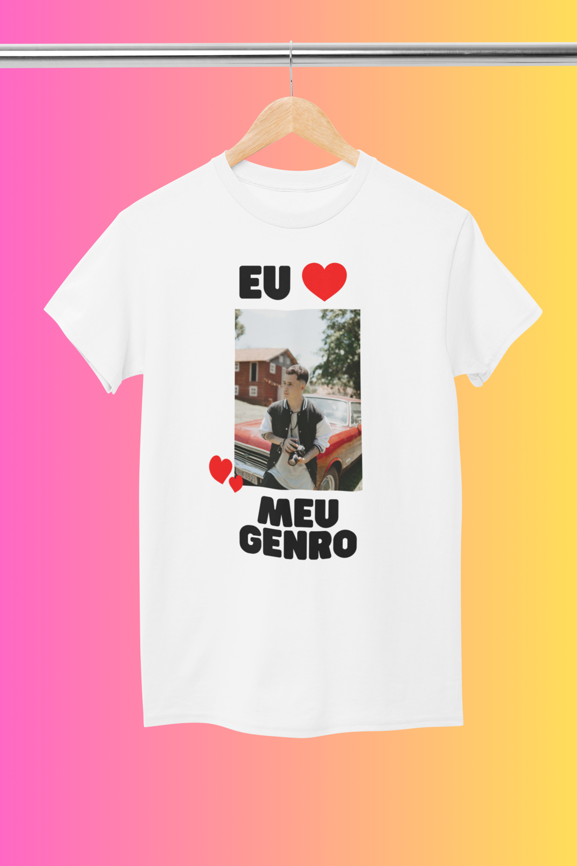 Camiseta "Eu amo meu Genro" com sua foto